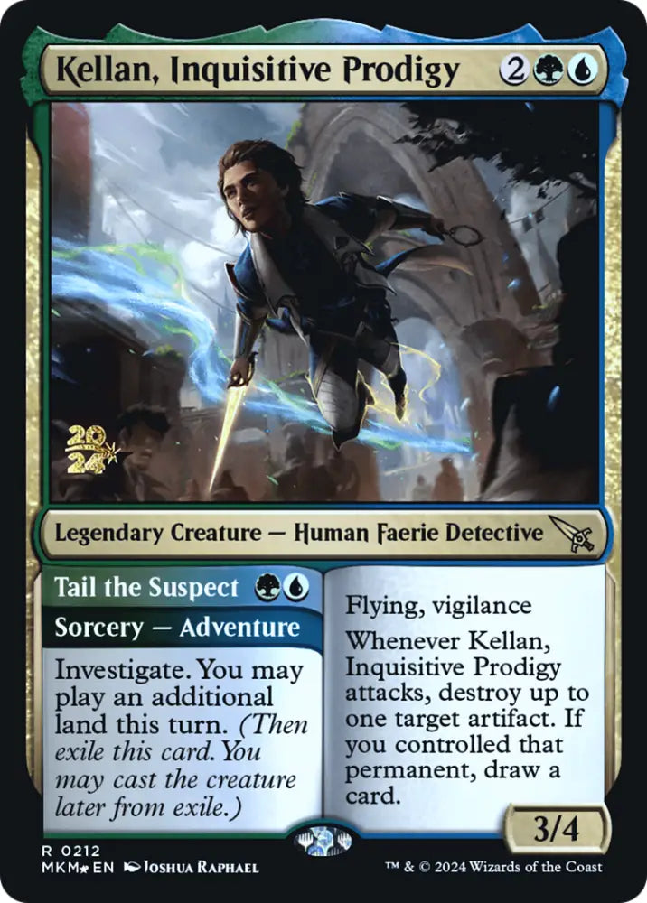Kellan Inquisitive Prodigy [Murders at Karlov Manor Prerelease Promos] - MTG Single