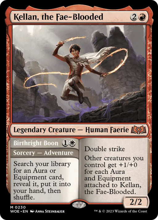 Kellan the Fae-Blooded // Birthright Boon [Wilds of Eldraine] - MTG Single