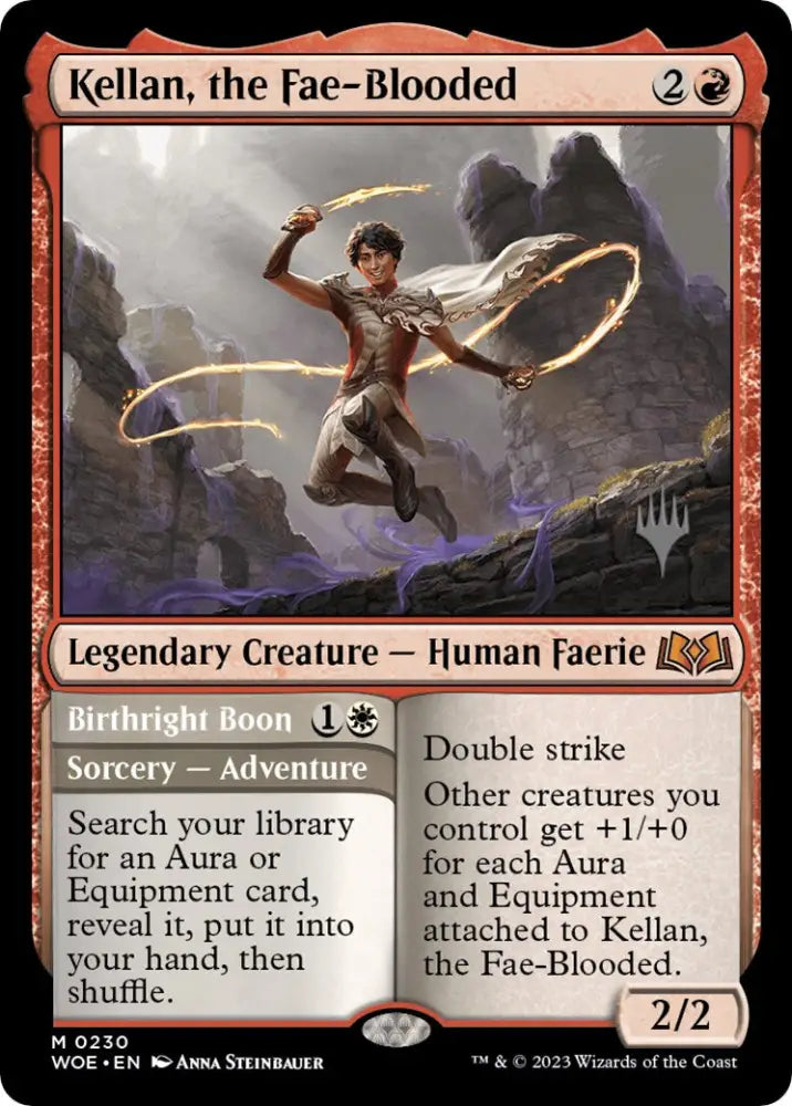 Kellan the Fae-Blooded (Promo Pack) [Wilds of Eldraine Promos] - MTG Single