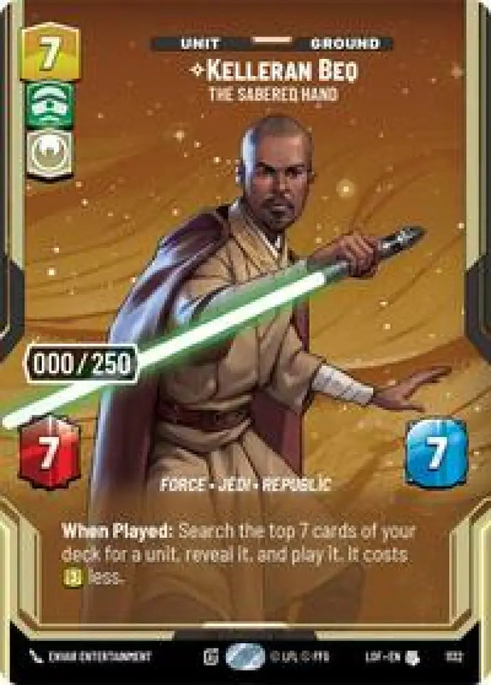 Kelleran Beq - The Sabered Hand (Serialized) (1132) [Legends of the Force]