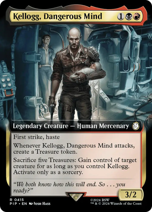 Kellogg Dangerous Mind (Extended Art) [Fallout] - MTG Single