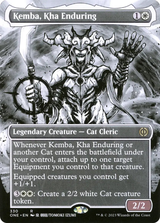 Kemba Kha Enduring (Borderless Manga) [Phyrexia: All Will Be One] - MTG Single