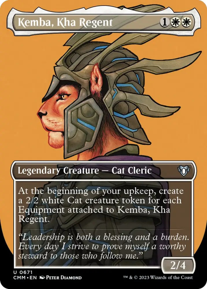 Kemba Kha Regent (Borderless Profile) [Commander Masters] - MTG Single