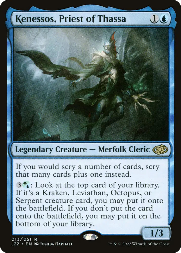 Kenessos Priest of Thassa [Jumpstart 2022] - MTG Single