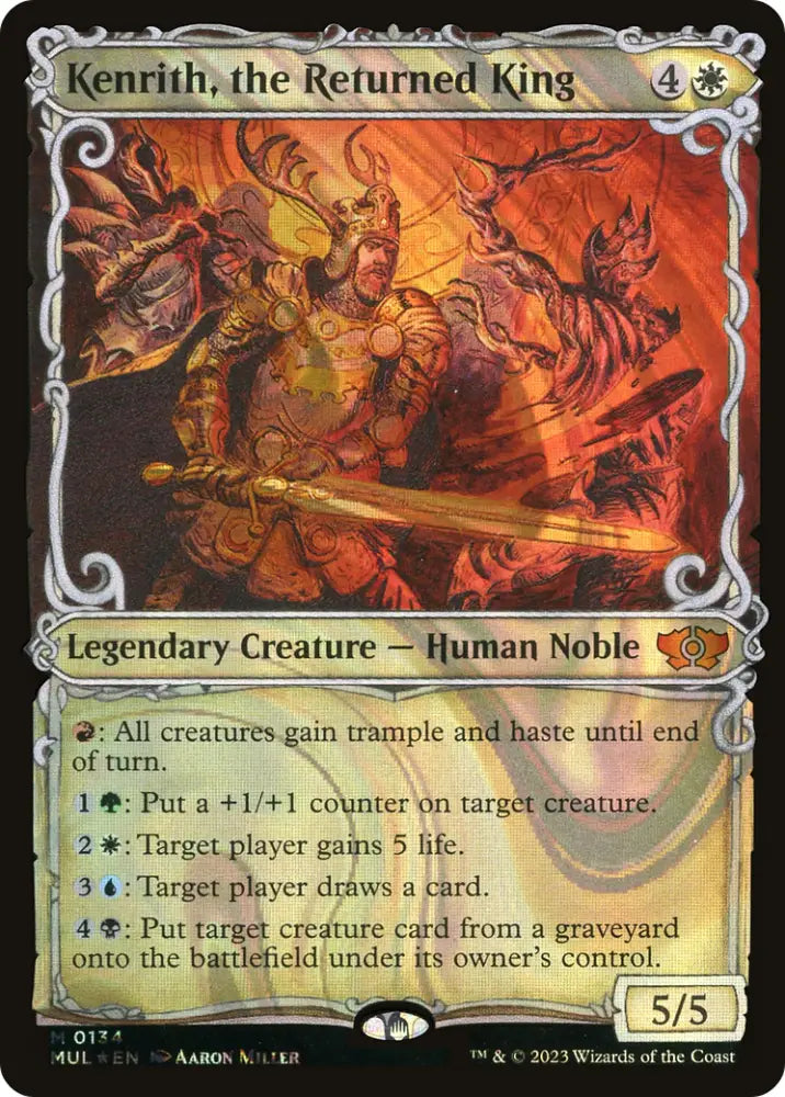 Kenrith the Returned King (Halo Foil) [Multiverse Legends] - MTG Single