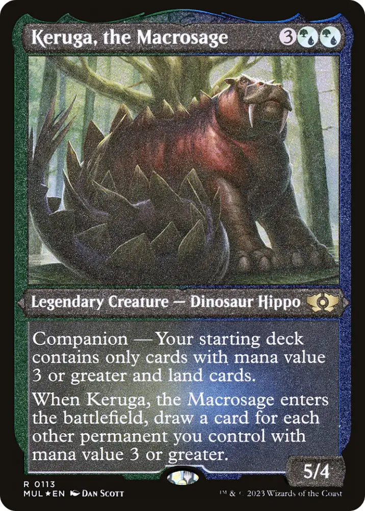 Keruga the Macrosage (Foil Etched) [Multiverse Legends] - MTG Single