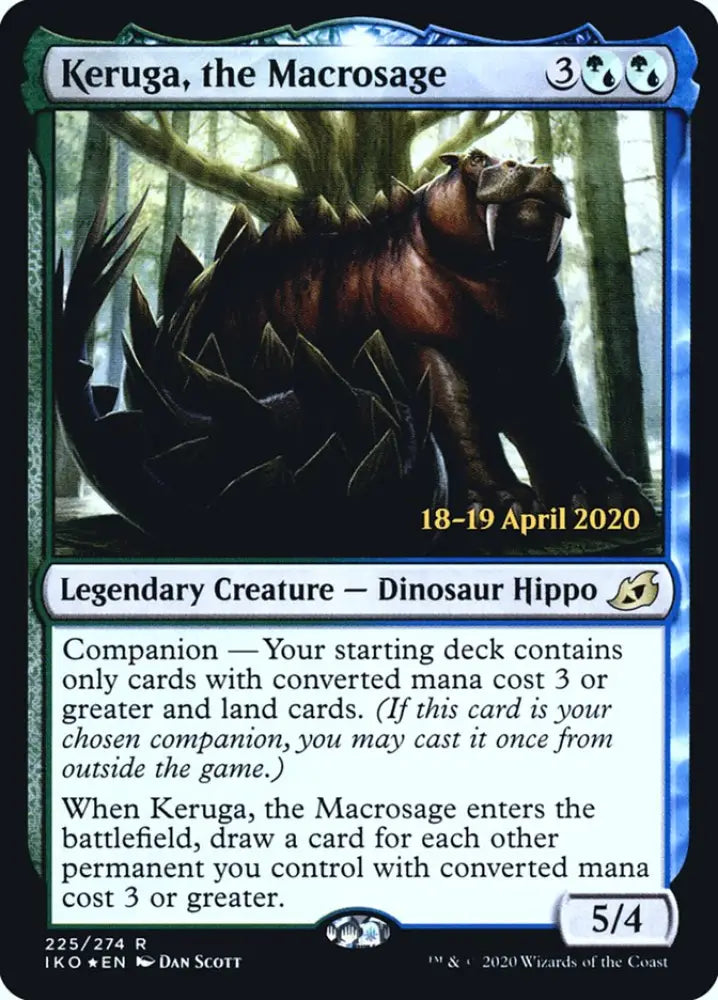 Keruga the Macrosage [Ikoria: Lair of Behemoths Prerelease Promos] - MTG Single