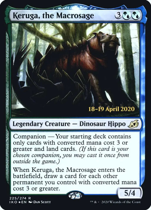 Keruga the Macrosage [Ikoria: Lair of Behemoths Prerelease Promos] - MTG Single