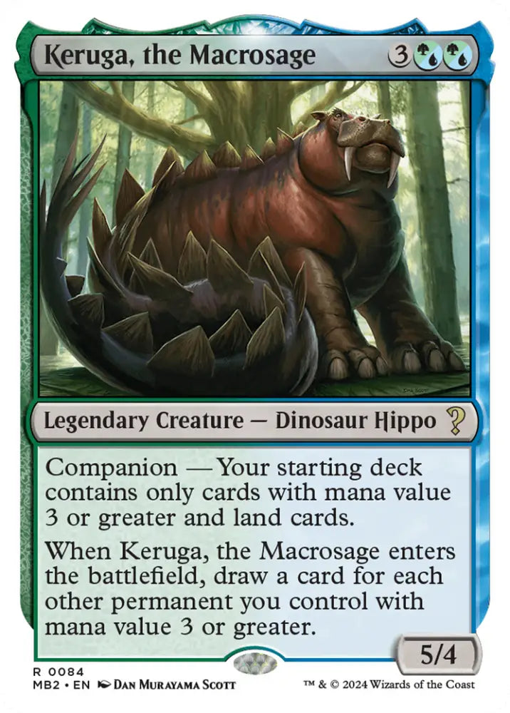Keruga the Macrosage (White Border) [Mystery Booster 2] - MTG Single