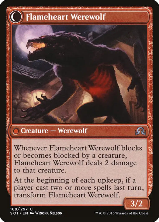 Kessig Forgemaster // Flameheart Werewolf [Shadows over Innistrad] - MTG Single