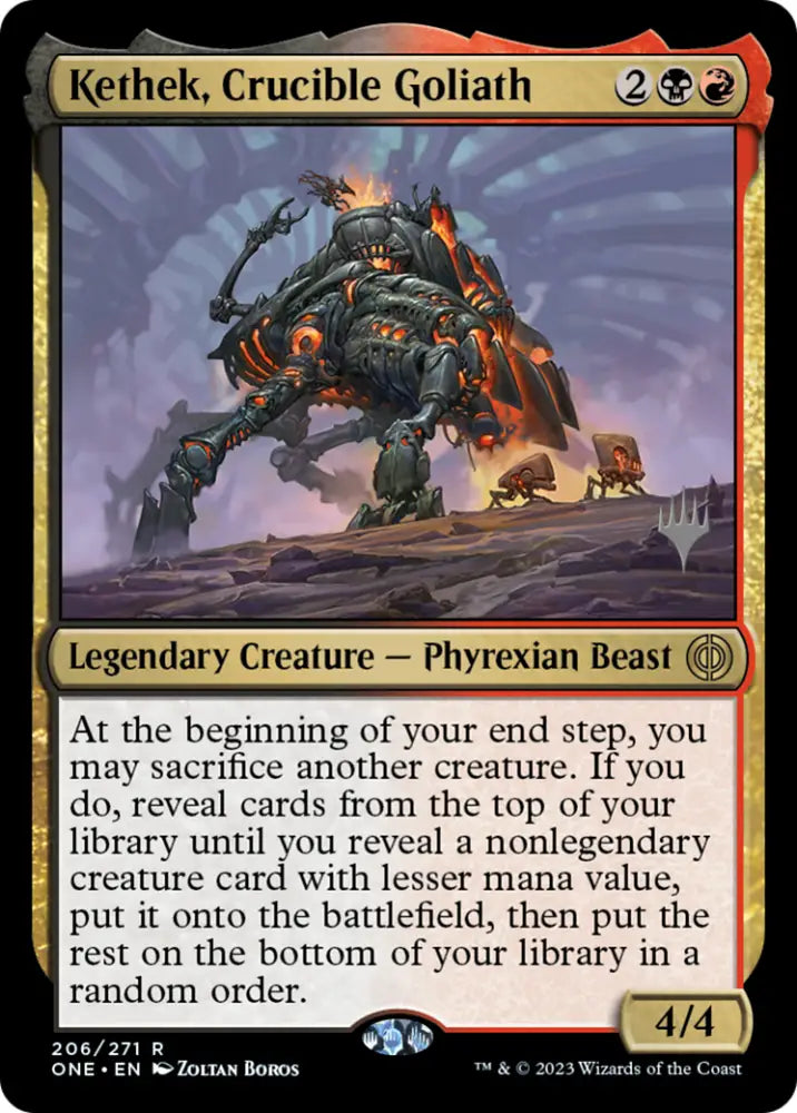 Kethek Crucible Goliath (Promo Pack) [Phyrexia: All Will Be One Promos] - MTG Single