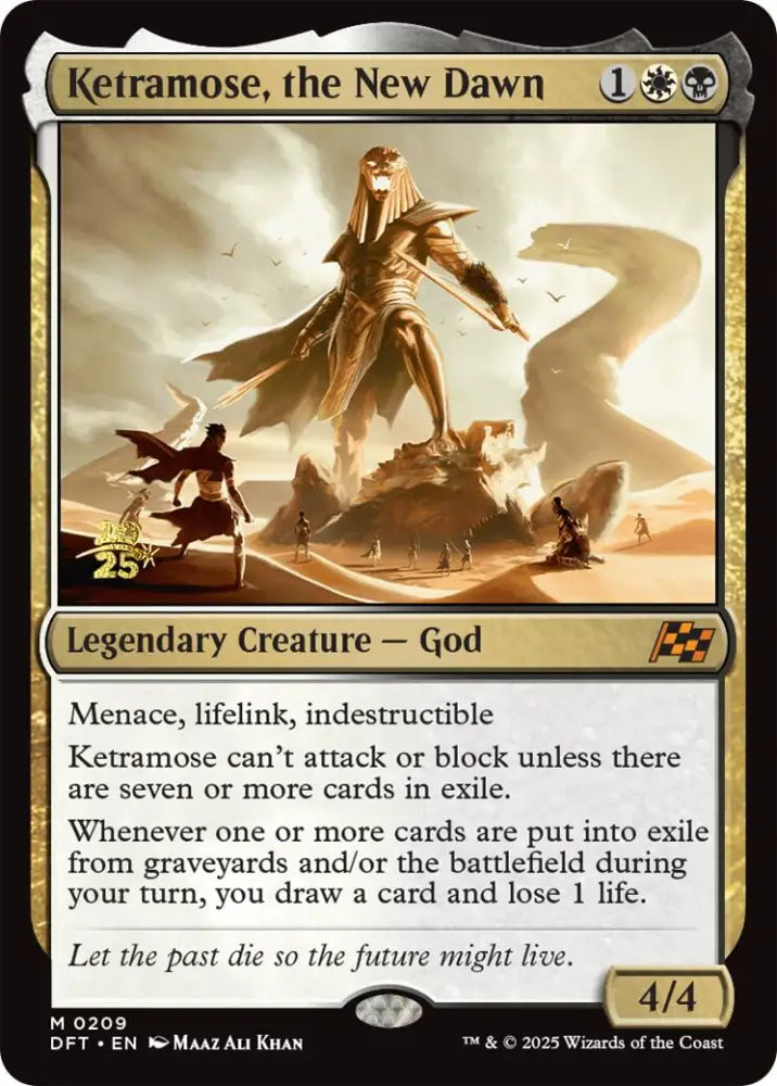 Ketramose the New Dawn [Aetherdrift Prerelease Promos] - MTG Single