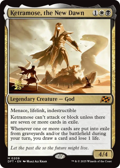 Ketramose the New Dawn [Aetherdrift Prerelease Promos] - MTG Single