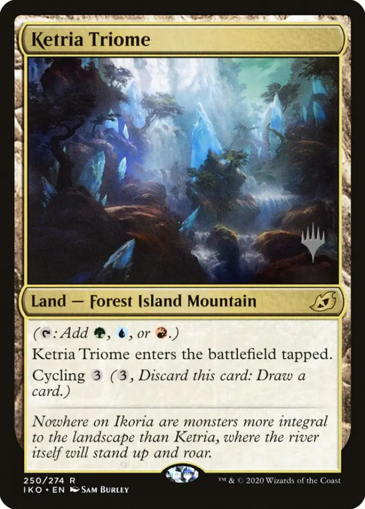 Ketria Triome (Promo Pack) [Ikoria: Lair of Behemoths Promos] - MTG Single