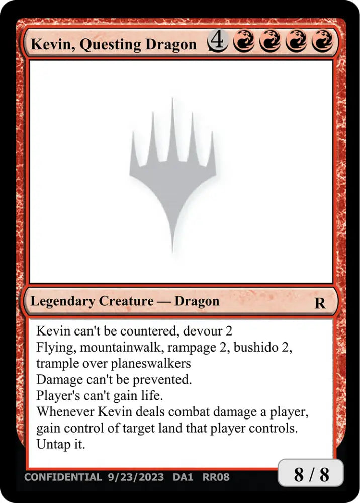 Kevin Questing Dragon [Unknown Event] - MTG Single