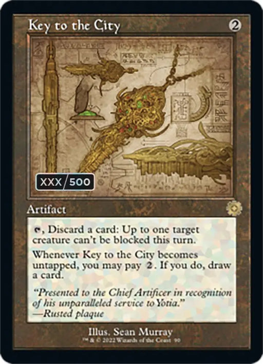 Key to the City (Retro Schematic) (Serialized) [The Brothers’ War Retro Artifacts] - MTG Single