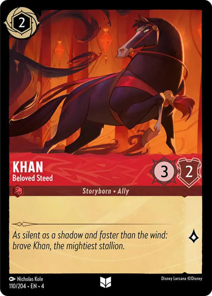 Khan - Beloved Steed (110/204) [Ursula’s Return] - Lorcana Single