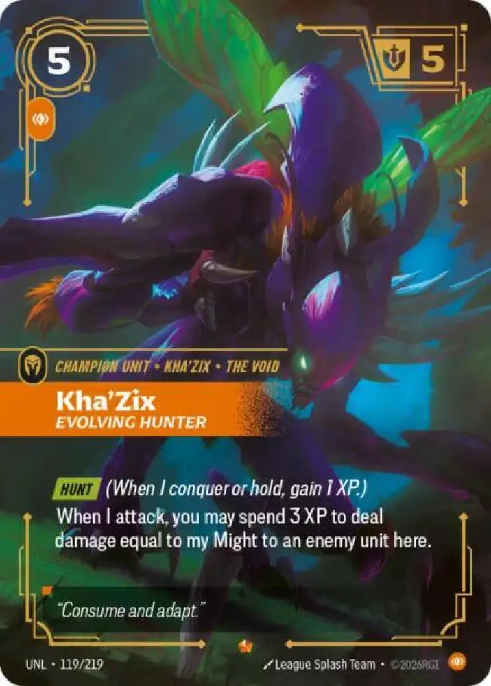 Kha'Zix - Evolving Hunter (119/219) [Unleashed]