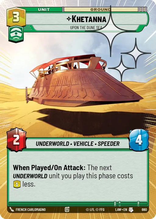 Khetanna - Upon the Dune Sea (Hyperspace Foil) (660) [A Lawless Time]
