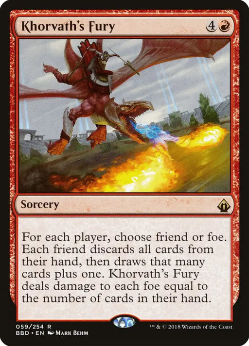 Khorvath’s Fury [Battlebond] - MTG Single