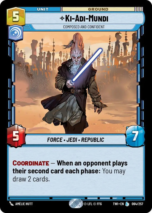 Ki-Adi-Mundi - Composed and Confident (064/257) [Twilight of the Republic] - Star Wars: Unlimited Single