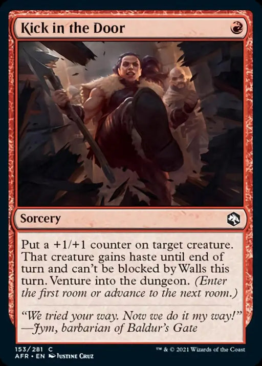 Kick in the Door [Dungeons & Dragons: Adventures in the Forgotten Realms] - MTG Single