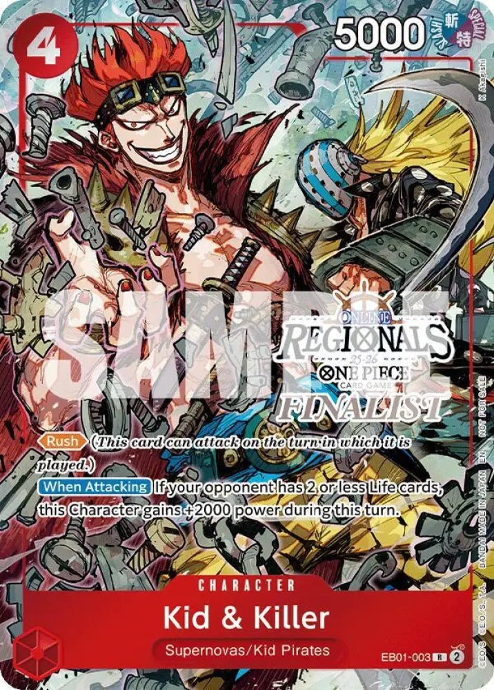 Kid & Killer (Online Regional Finalist Card Set 2025 Vol.2) (EB01-003) [One Piece Promotion Cards]