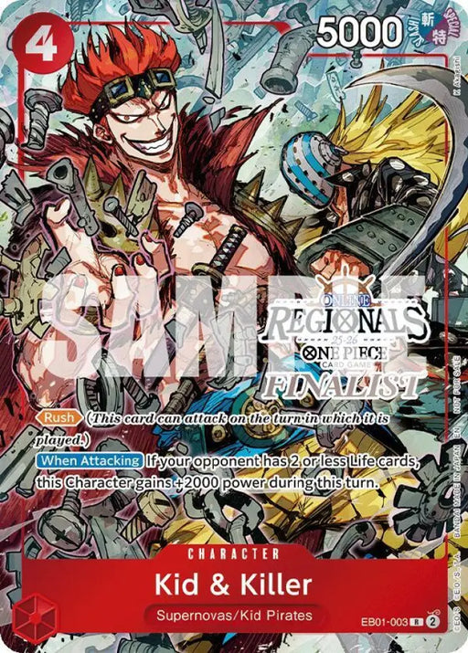 Kid & Killer (Online Regional Finalist Card Set 2025 Vol.2) (EB01-003) [One Piece Promotion Cards]