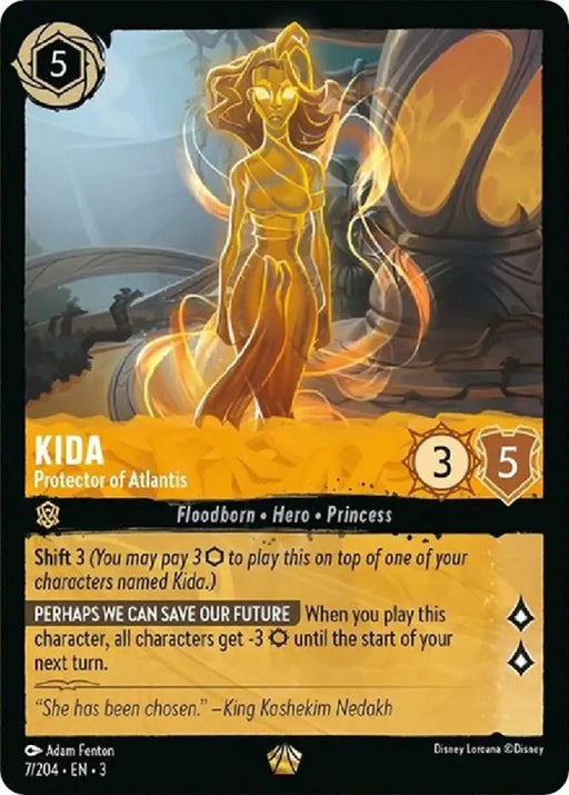 Kida - Protector of Atlantis (7/204) [Into the Inklands] - Lorcana Single