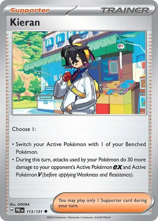 Kieran (113/131) [Scarlet & Violet: Prismatic Evolutions] - Pokemon Single