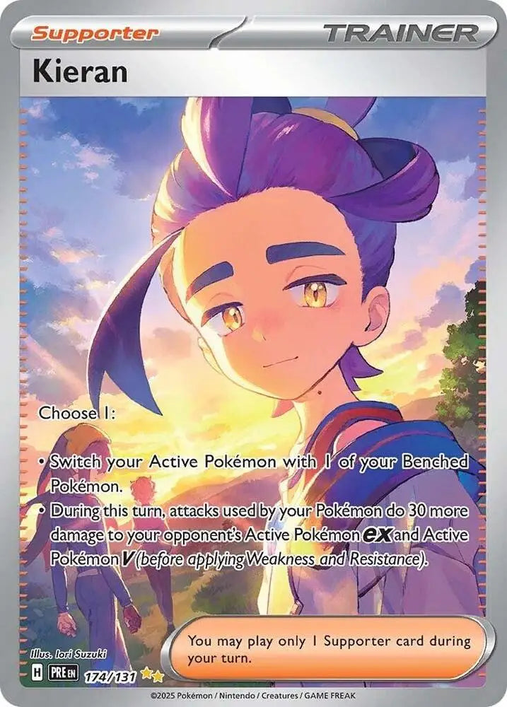 Kieran (174/131) [Scarlet & Violet: Prismatic Evolutions] - Pokemon Single