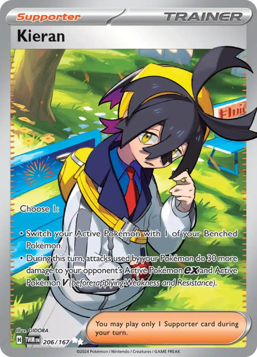 Kieran (206/167) [Scarlet & Violet: Twilight Masquerade] - Pokemon Single