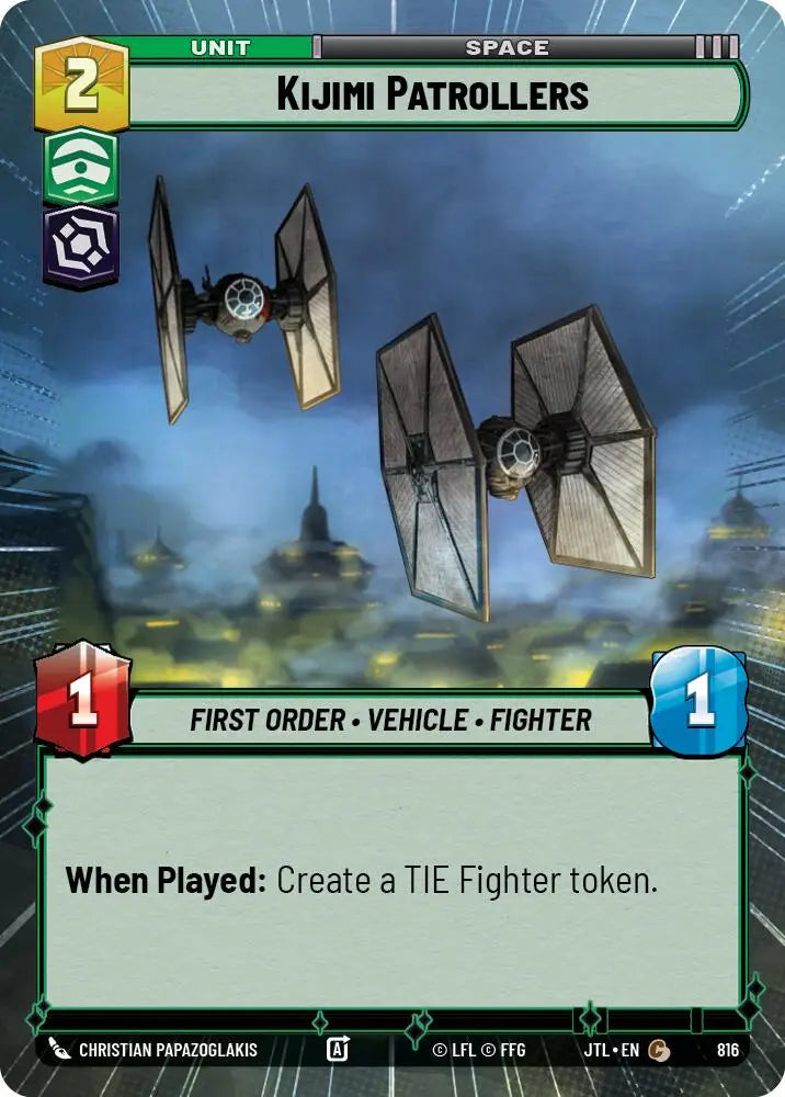 Kijimi Patrollers (Hyperspace Foil) (816) [Jump to Lightspeed] - Star Wars: Unlimited Single