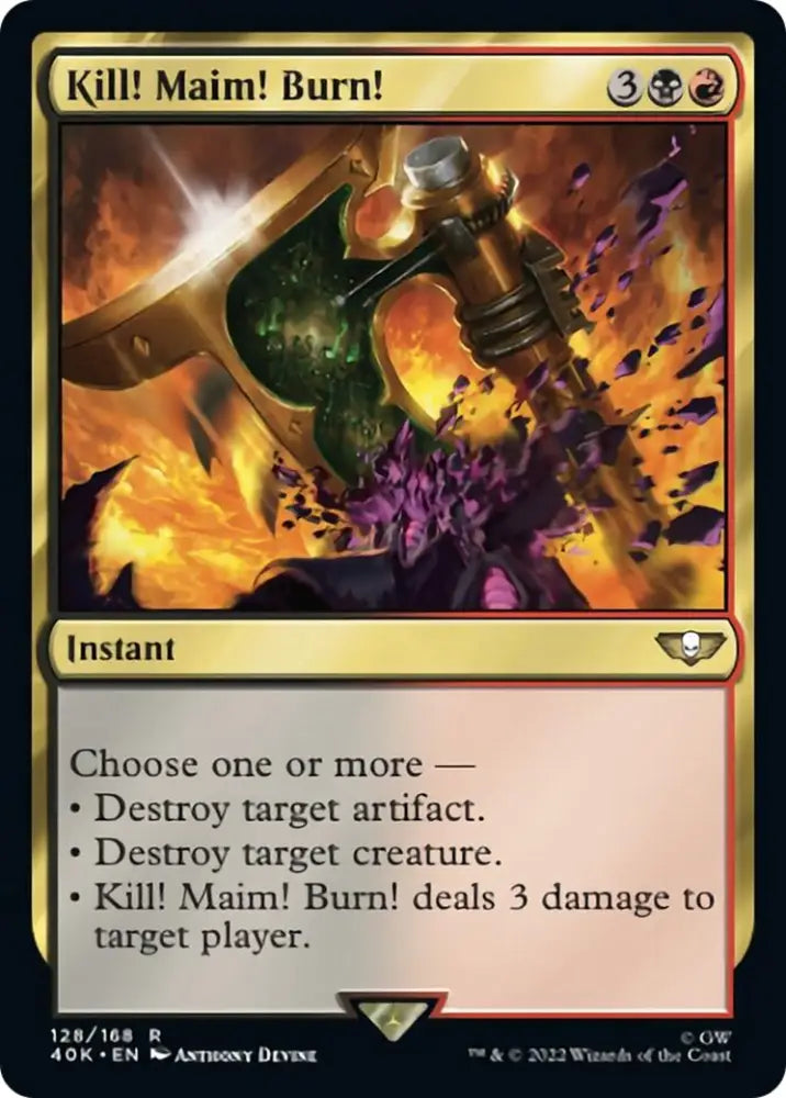 Kill! Maim! Burn! [Warhammer 40,000] - MTG Single