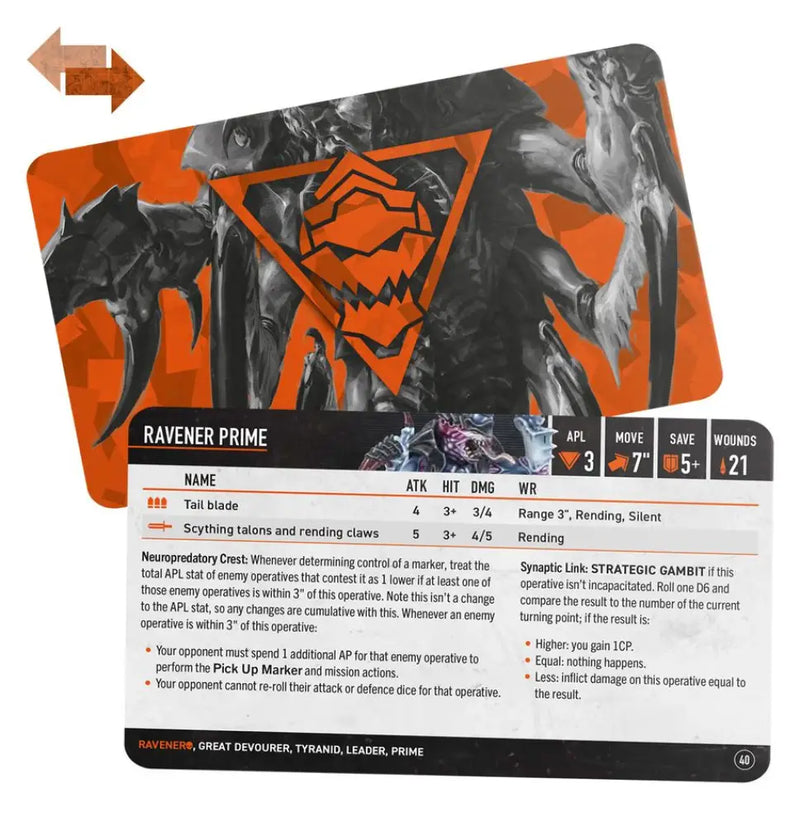 Kill Team: Raveners - Datacards (EN) - Games Workshop