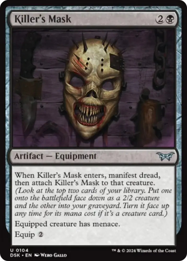Killer’s Mask [Duskmourn: House of Horror] - MTG Single
