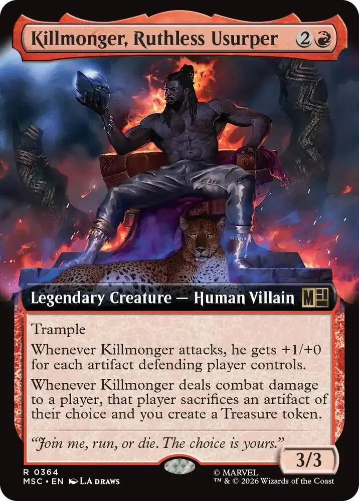 Killmonger, Ruthless Usurper (Extended Art) (364) [Marvel Super Heroes Commander]