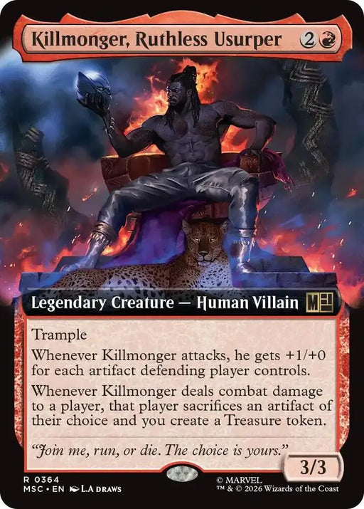 Killmonger, Ruthless Usurper (Extended Art) (364) [Marvel Super Heroes Commander]