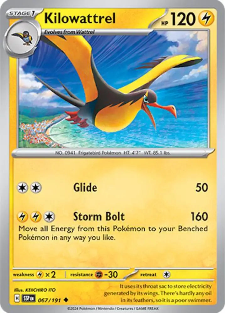 Kilowattrel (067/191) [Scarlet & Violet: Surging Sparks] - Pokemon Single