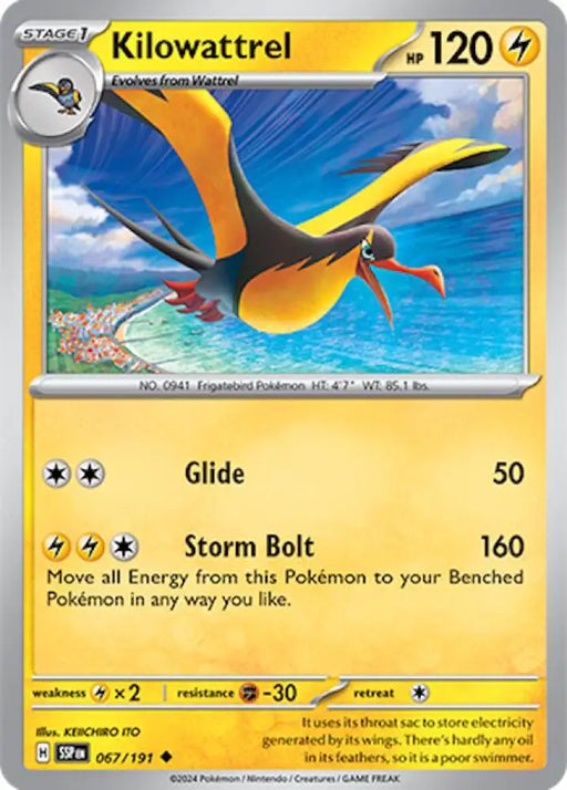 Kilowattrel (067/191) [Scarlet & Violet: Surging Sparks] - Pokemon Single