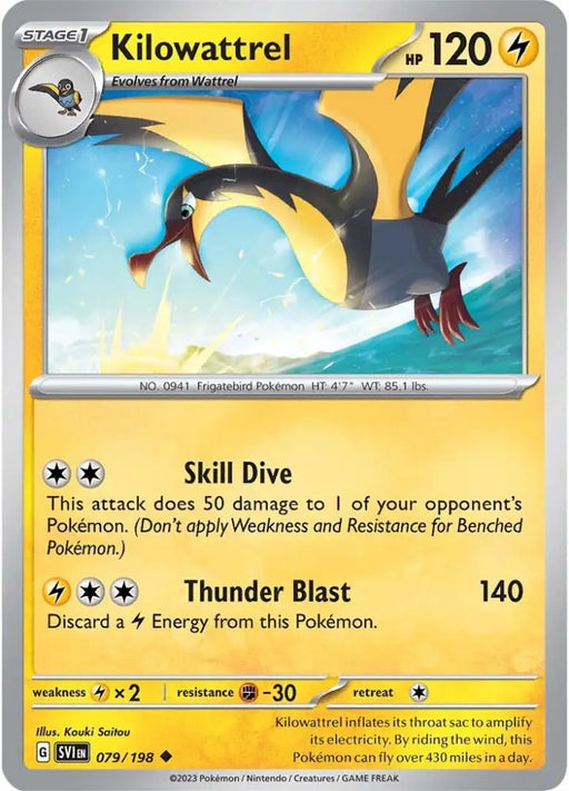 Kilowattrel (079/198) [Scarlet & Violet: Base Set] - Pokemon Single