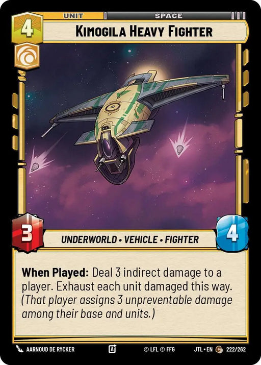 Kimogila Heavy Fighter (222/262) [Jump to Lightspeed] - Star Wars: Unlimited Single