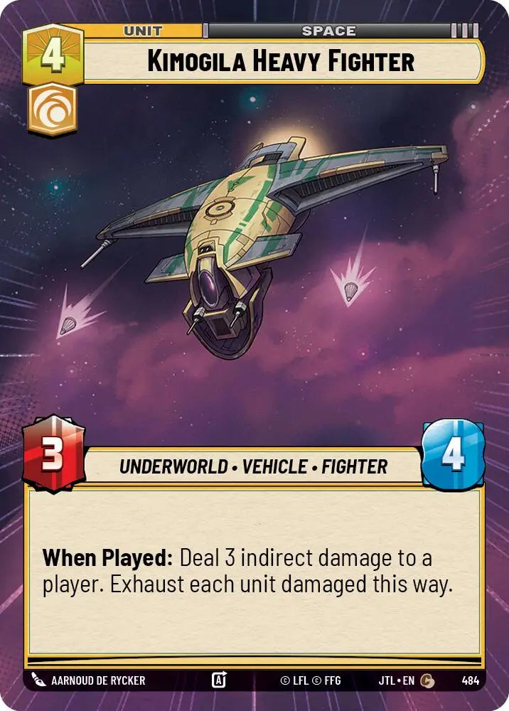 Kimogila Heavy Fighter (Hyperspace) (484) [Jump to Lightspeed] - Star Wars: Unlimited Single