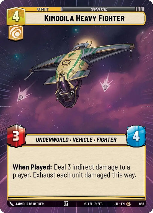 Kimogila Heavy Fighter (Hyperspace Foil) (956) [Jump to Lightspeed] - Star Wars: Unlimited Single