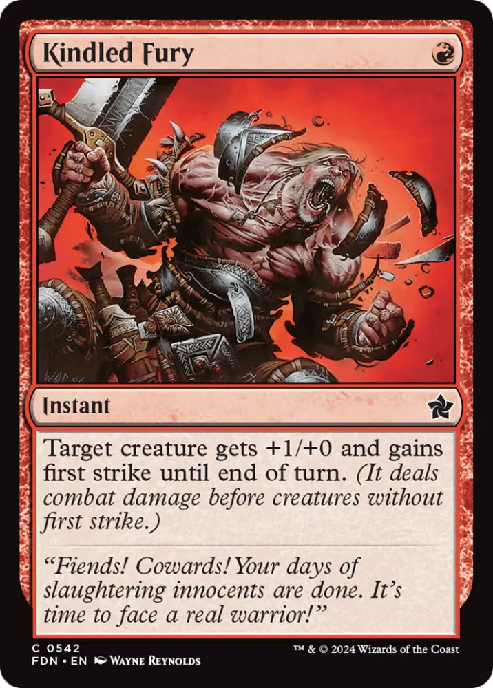 Kindled Fury [Foundations] - MTG Single