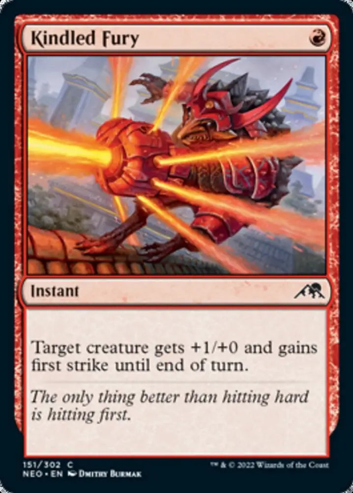 Kindled Fury [Kamigawa: Neon Dynasty] - MTG Single
