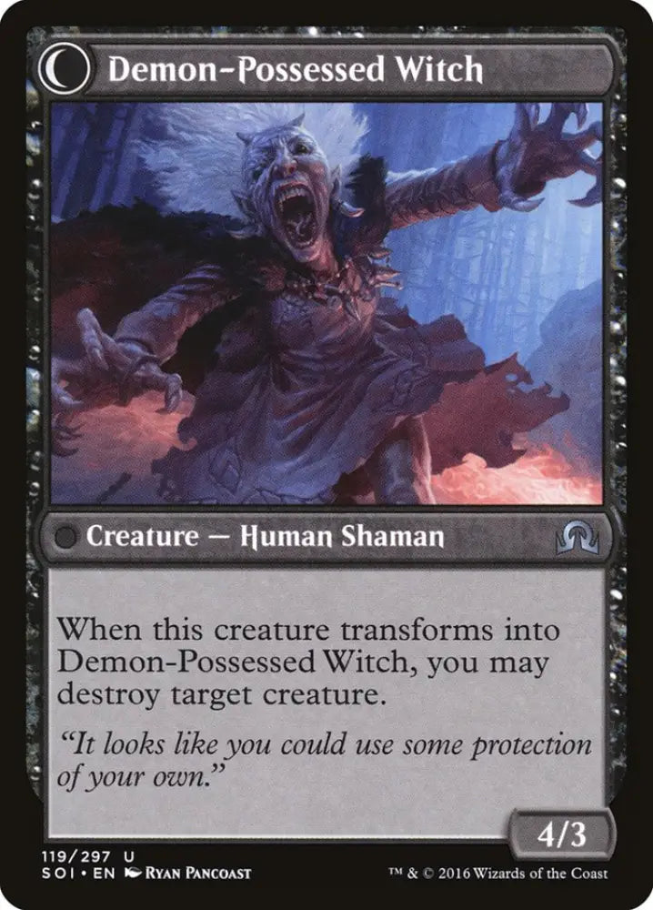 Kindly Stranger // Demon-Possessed Witch [Shadows over Innistrad] - MTG Single