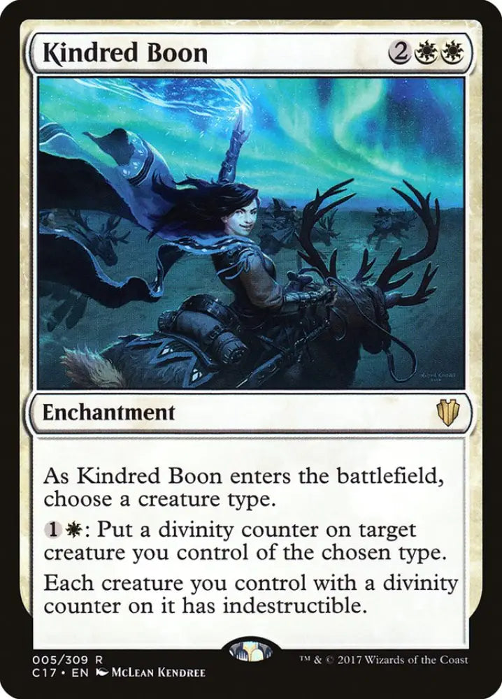 Kindred Boon [Commander 2017] - MTG Single