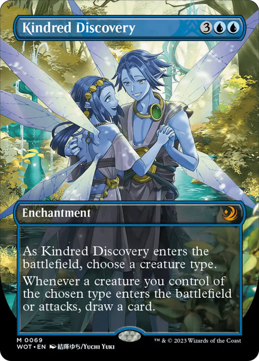 Kindred Discovery (Anime Borderless) [Wilds of Eldraine: Enchanting Tales] - MTG Single