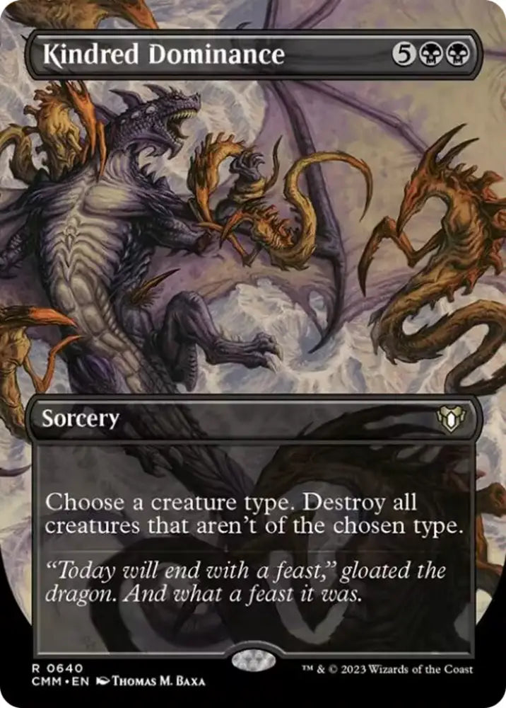 Kindred Dominance (Borderless Alternate Art) [Commander Masters] - MTG Single